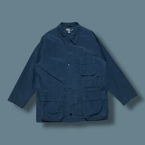 Vintage Polo Ralph Lauren Chore Jacket Utility Coat Parka Navy Large